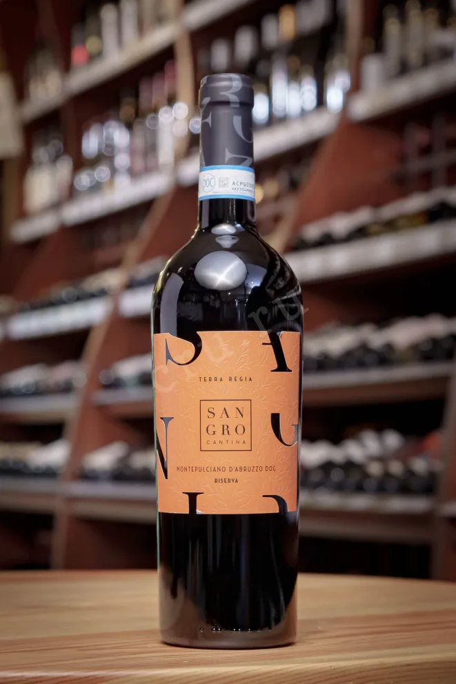 В магазине Крю Профи Cantina Sangro Terra Regia Montepulciano D'Abruzzo Riserva DOC 2022 0.75 л