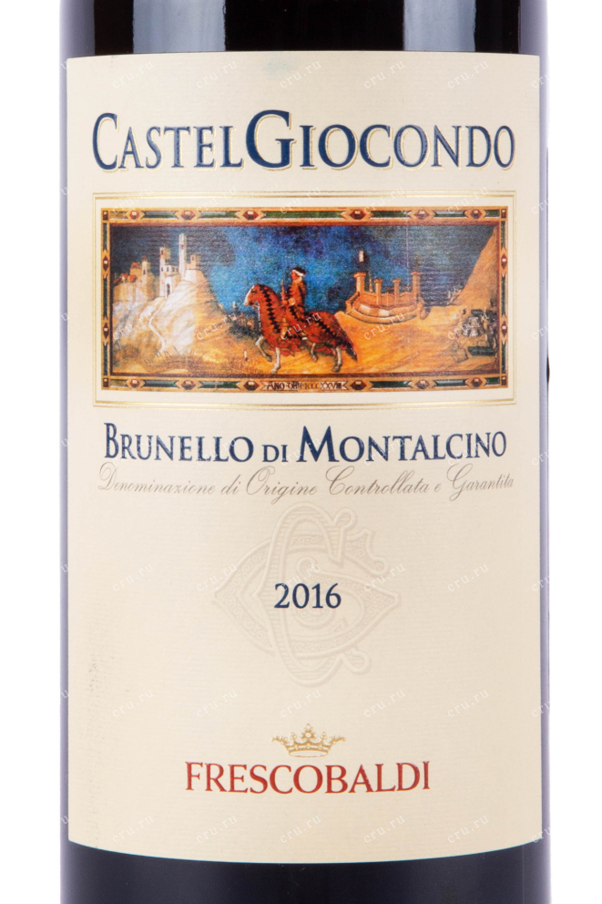Этикетка вина Castelgiocondo Brunello di Montalcino 2016 0.75 л