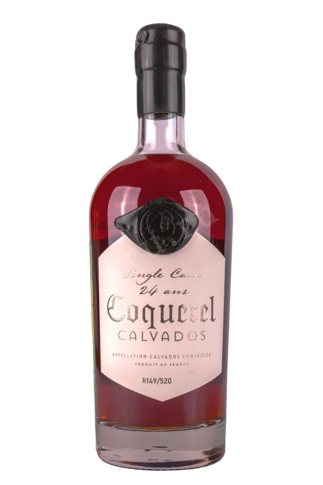 Бутылка Coquerel Single Cask 24 years in tube 0.7 л