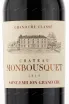 Этикетка вина Chateau Monbousquet St. Emilion Grand Cru Classe 2014 0.75 л