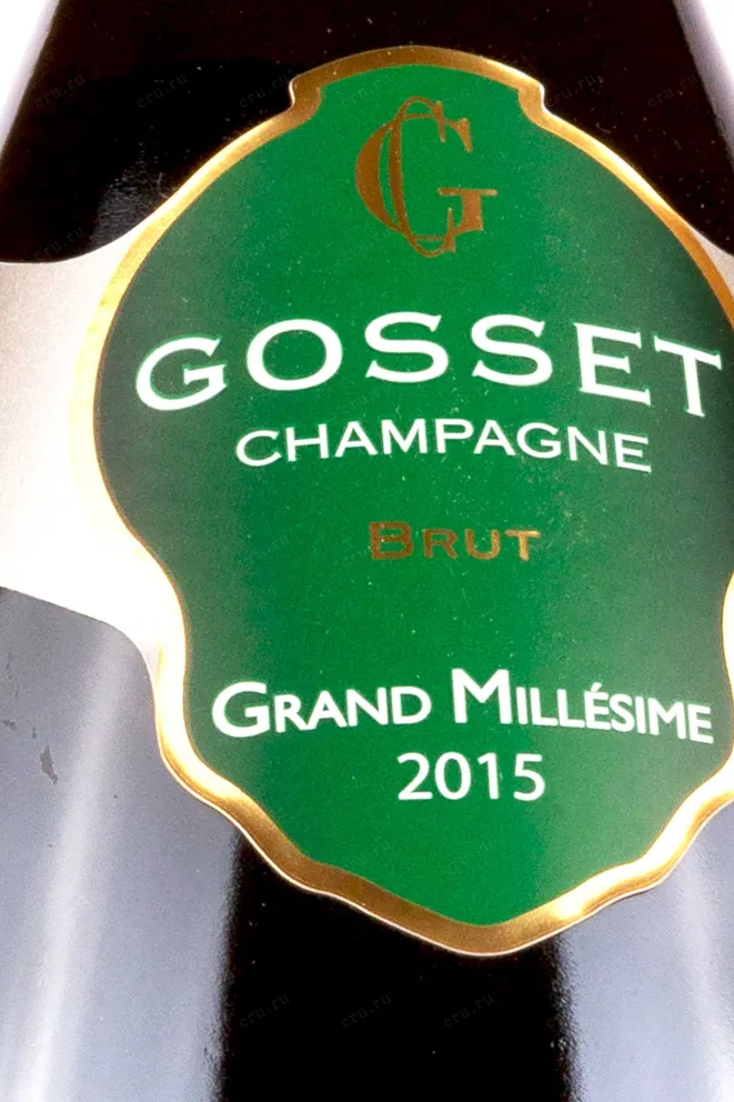 Этикетка Gosset Brut Grand Millesime 2015 0.75 л