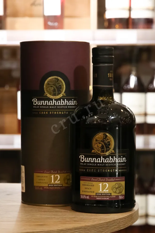 В магазине Крю Профи Bunnahabhain 12 Years Old Cask Strength in tube 0.7 л