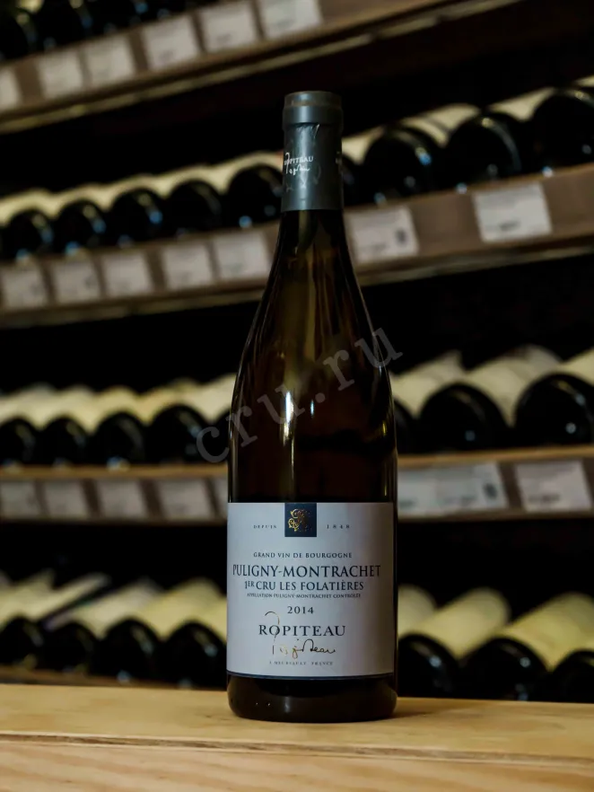 В магазине Крю Профи Ropiteau Puligny-Montrachet Les Folatieres 1er Cru 2014 0.75 л
