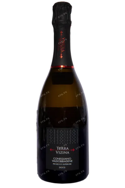 Игристое вино Terra Vizina Prosecco Superiore Conegliano Valdobbiadene Extra Dry 2023 0.75 л