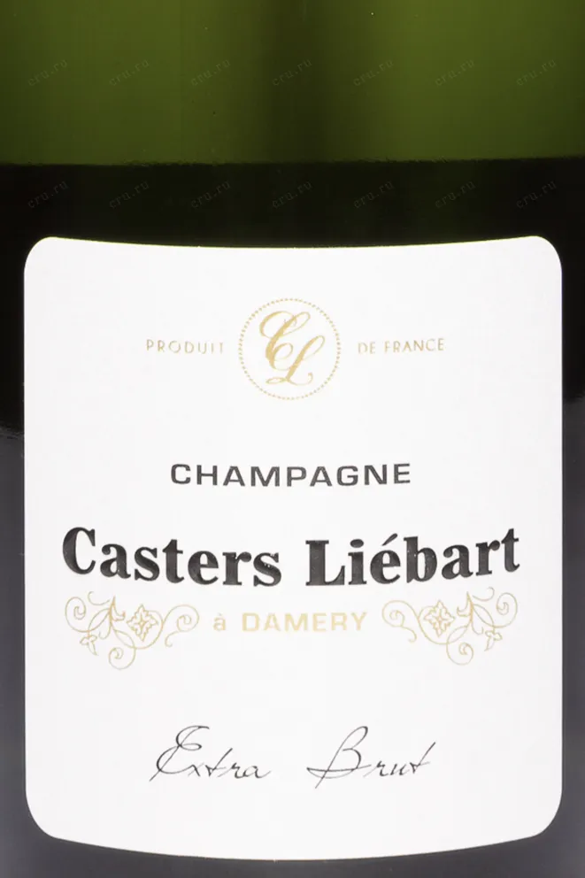 Этикетка Casters Liebart Blanc Extra Brut 2019 0.75 л