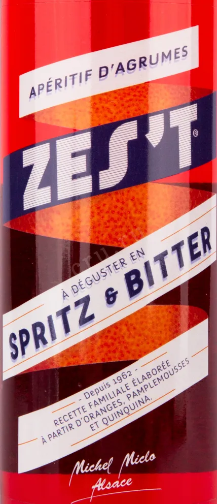 Этикетка ликера Цест Шприц и Биттер 0.7 л