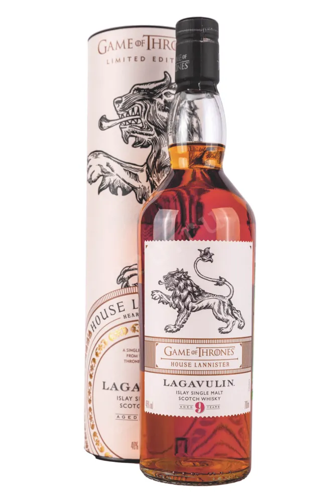 Виски Lagavulin 9 years Game of Thrones House Lannister in tube  0.7 л