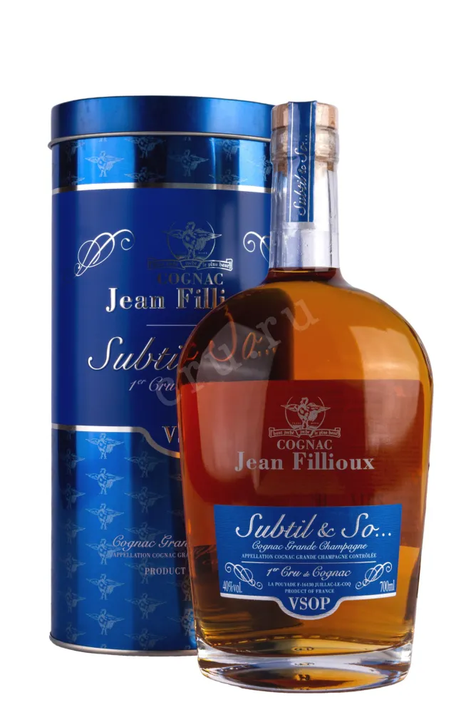 Коньяк Jean Fillioux Subtil & So VSOP Grande Champagne Premier Cru gift tube  0.7 л