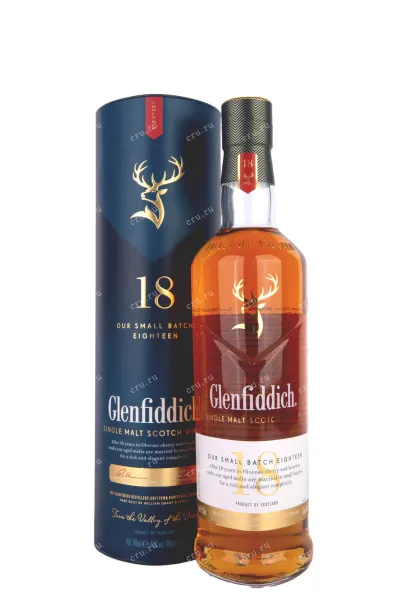 Виски Glenfiddich 18 Years Old, in tube  0.7 л
