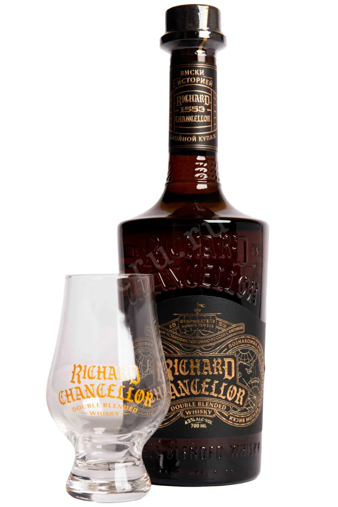Виски Richard Chancellor in gift box with glass  0.7 л