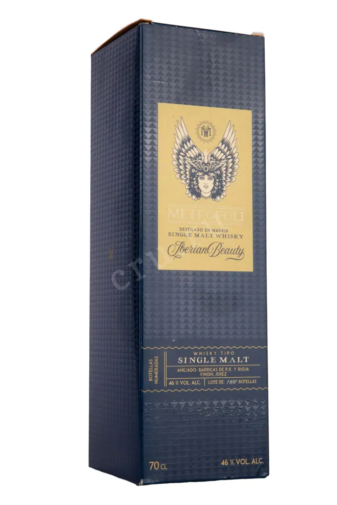 Подарочная коробка Metropoli Iberian Beauty Single Malt in gift box 0.7 л