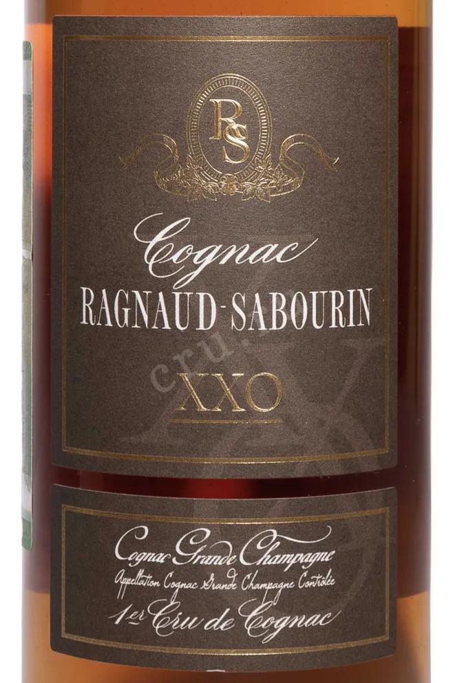 Этикетка Ragnaud-Sabourin Extra №30 XXO in gift box 1990 0.7 л