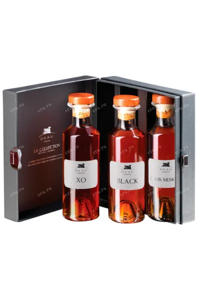 Коньяк Deau Tasting Box 3: Deau XO, Deau Black, Deau Louis Memory   0.2 л