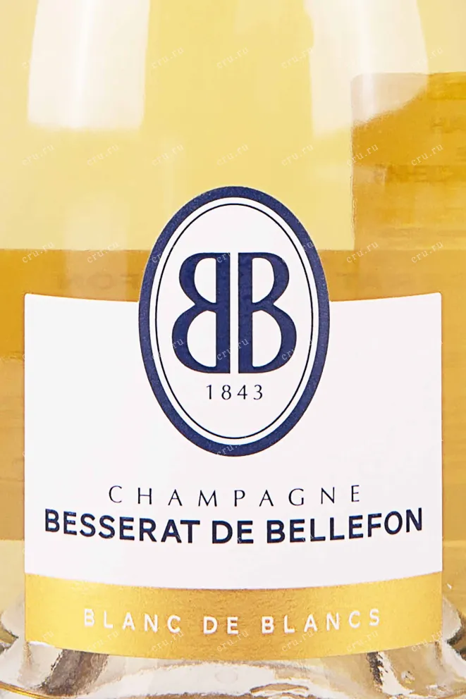 Этикетка Besserat de Bellefon Blanc de Blancs in gift box 2017 0.75 л