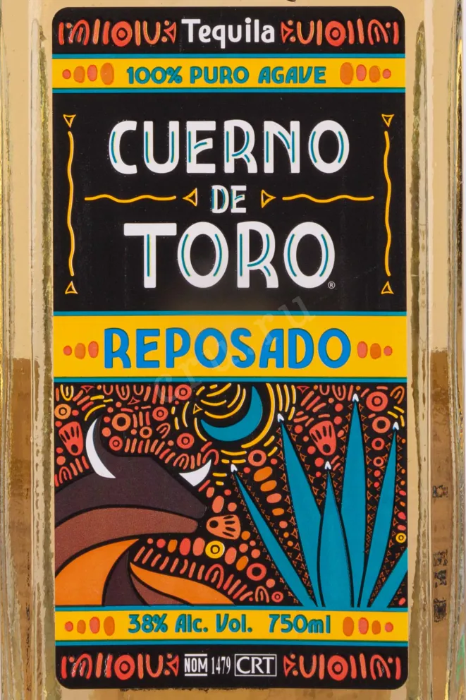 Этикетка Cuerno de Toro Reposado 0.75 л