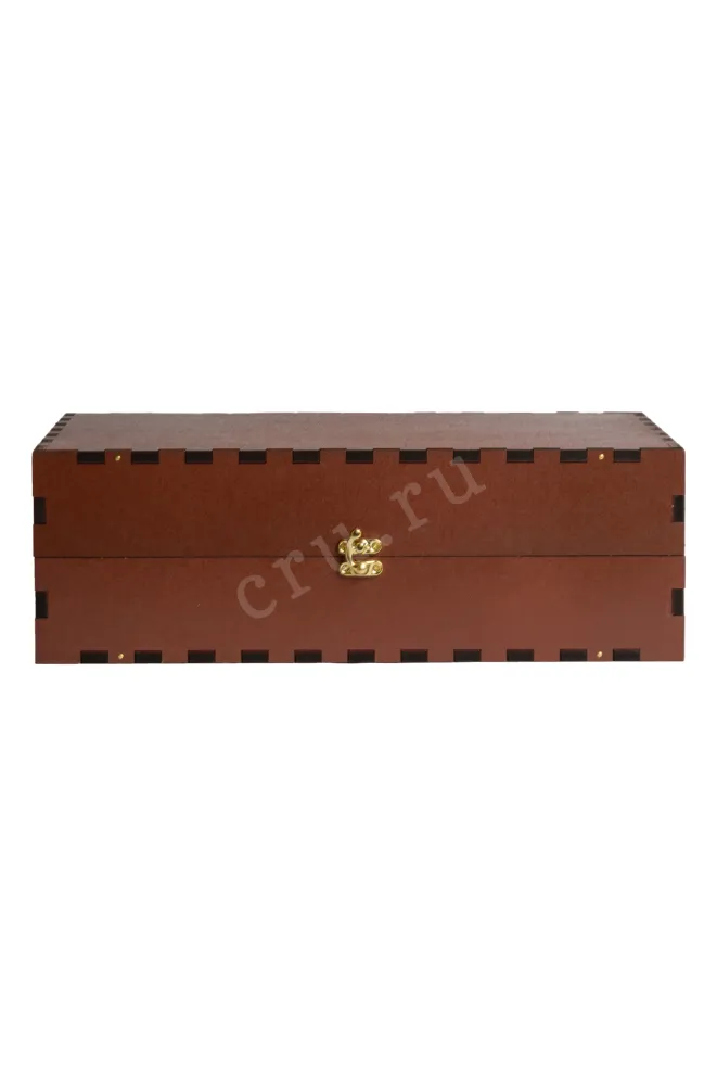 Gift Red Wooden Box For Two Bordeaux Bottles