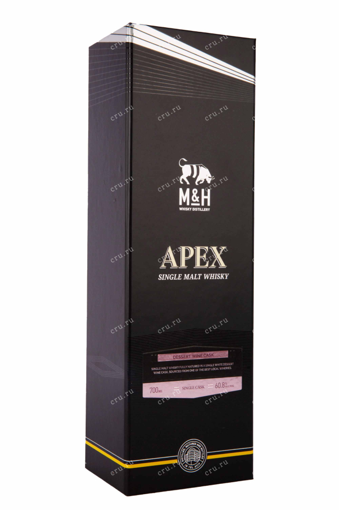 Подарочная коробка M & H Apex Single Cask Desert Wine Cask 3 years in gift box 0.7 л