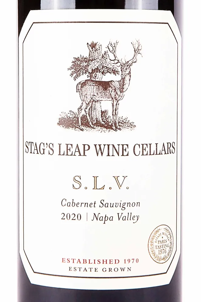 Этикетка Stags Leap Wine Cellars S.L.V Cabernet Sauvignon 2020 0.75 л