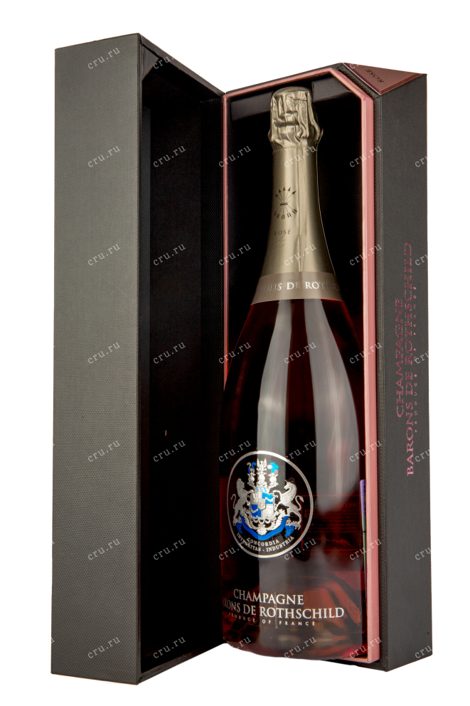 Шампанское Барон де Ротшильд Розе 1,5 в подарочной коробке