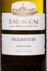 Этикетка Badagoni Rkatsiteli 2022 0.75 л