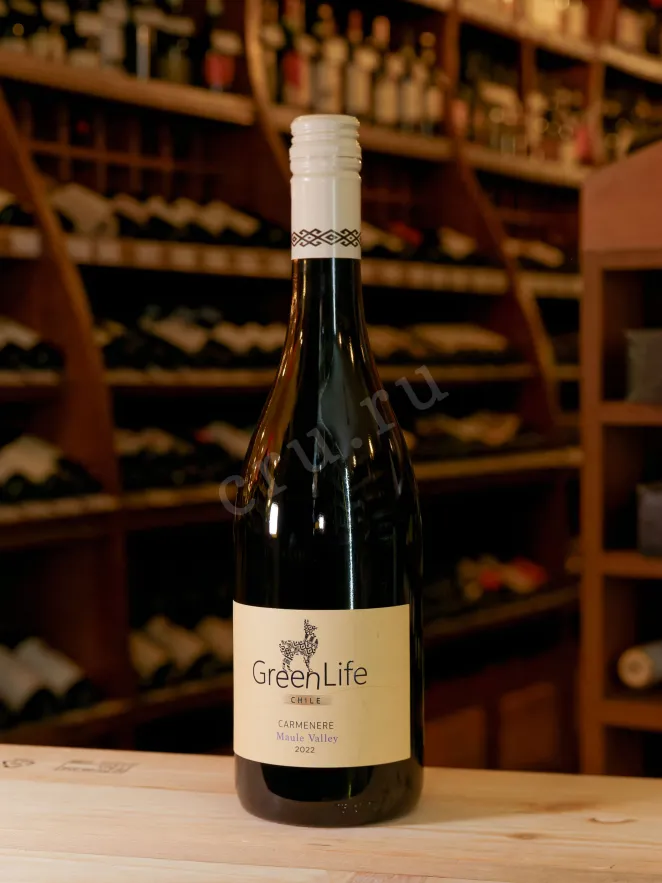 В магазине Крю Профи GreenLife Carmenere Maule Valley 2022 0.75 л