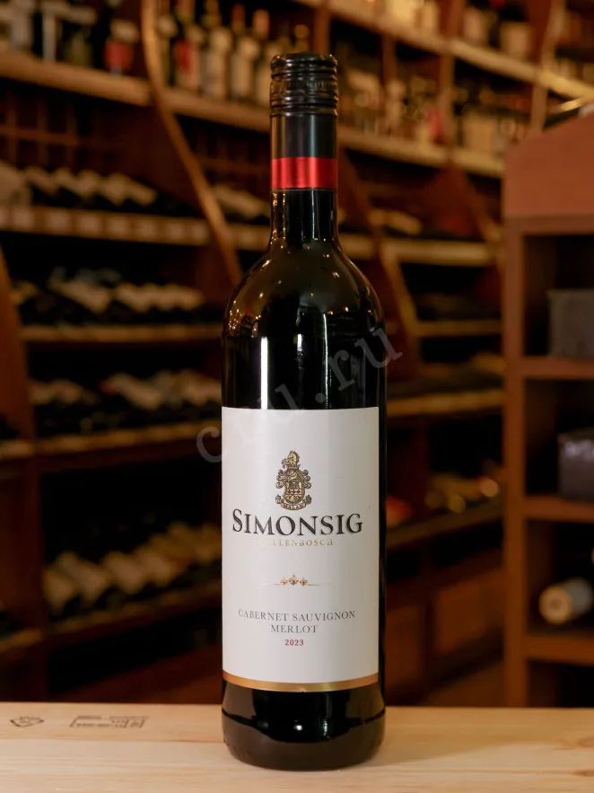 В магазине Крю Профи Simonsig Cabernet Sauvignon Merlot Stellenbosch 2023 0.75 л