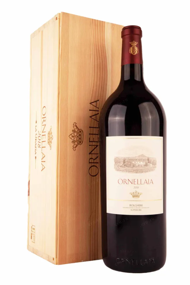 Вино Ornellaia Bolgheri Superiore in gift box 2018 1.5 л
