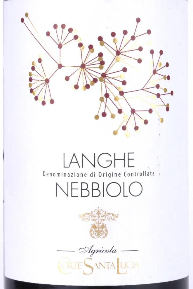 Этикетка Langhe Nebbiolo Corte Santa Lucia 2020 0.75 л
