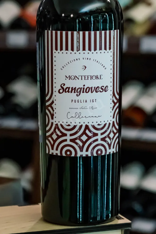 В магазине Крю Профи Montefiore Sangiovese Puglia IGT 2024 0.75 л