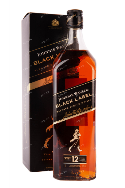 Виски Johnnie Walker Black Label 12 years  1 л