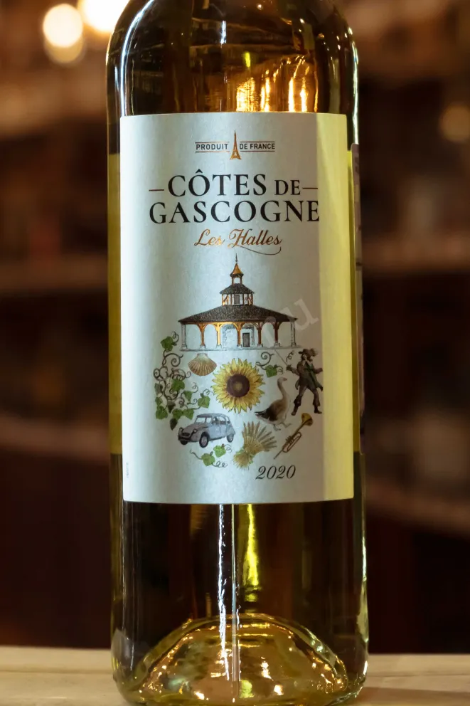 В магазине Крю Профи Les Halles Cotes de Gascogne Blanc IGP 2020 0.75 л