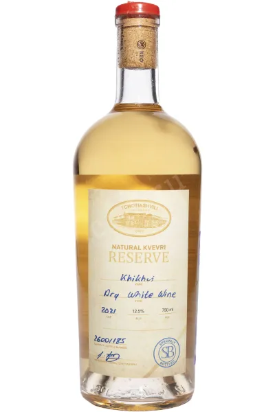 Вино Tchotiashvili Khikhvi Rcheuli Qvevri 2021 0.75 л