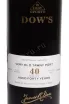 Этикетка Dows 40 years Tawny 1983 0.75 л