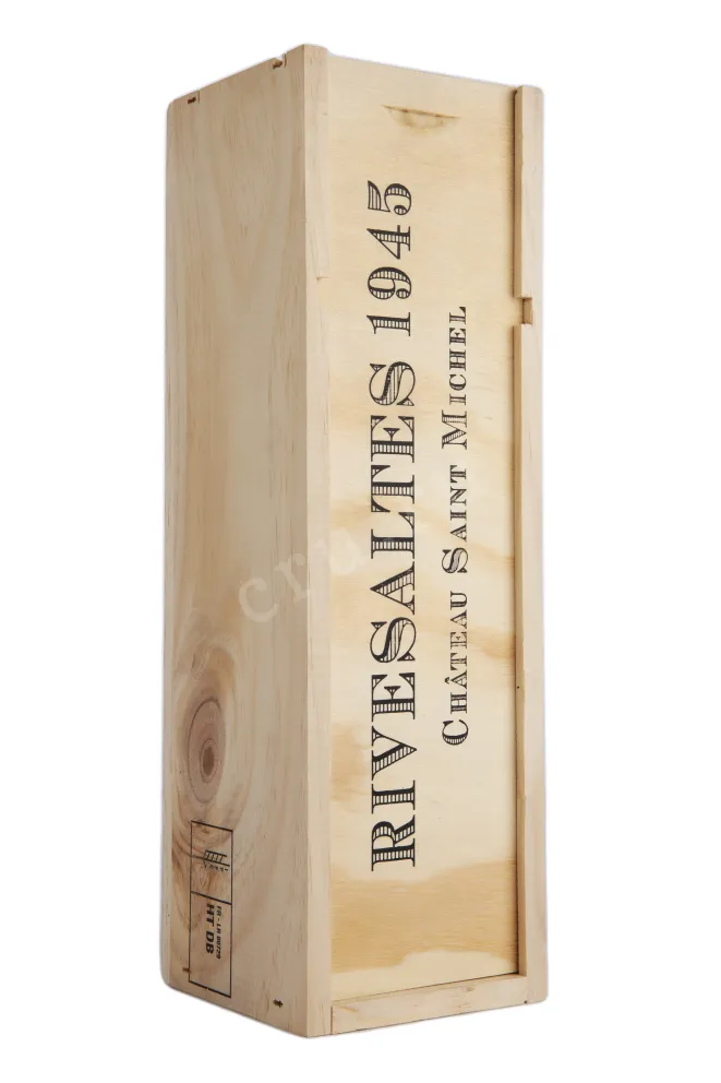 Подарочная коробка вина Chateau Saint Michel Rivesaltes AOC wooden box 1945 0.75 л