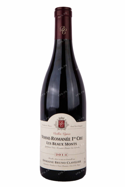 Вино Domaine Bruno Clavelier Vosne-Romanee 1er Cru  Les Beaux Monts Vieilles Vignes 2014 0.75 л