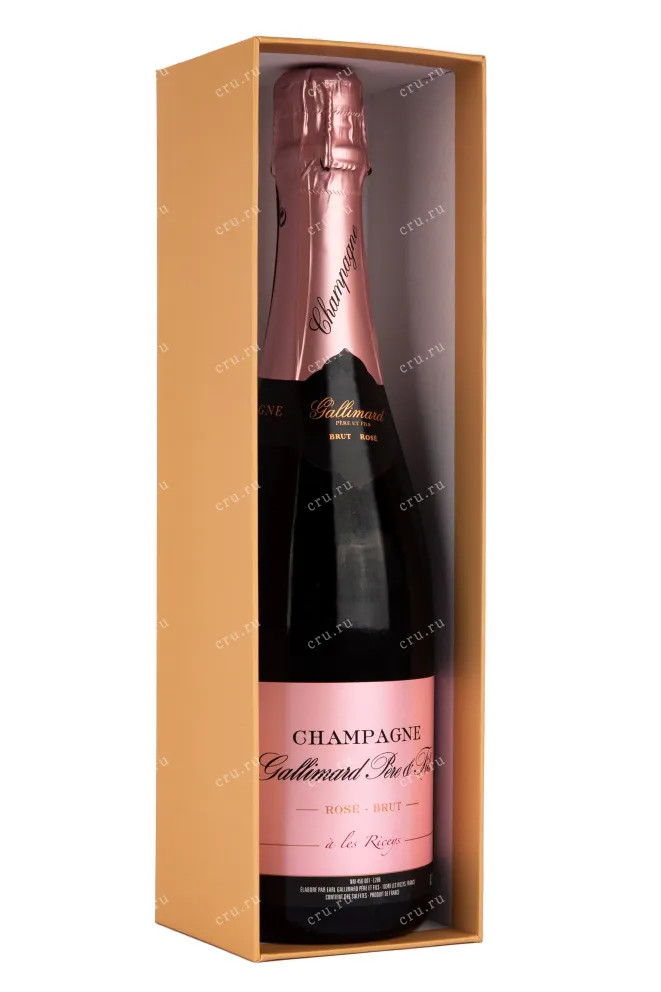 Подарочная коробка игристого вина Gallimard Pere et Fils Rose Brut 0.75 л