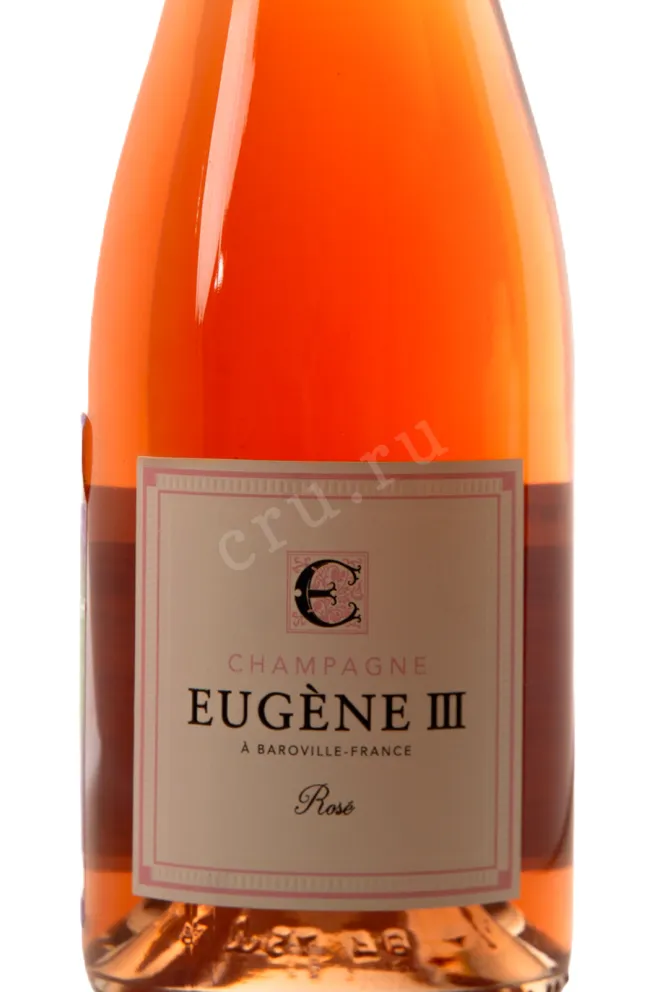 Этикетка Eugene III Rose Brut gift box 2017 0.75 л