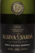 Этикетка Alsina & Sarda Cava Brut Nature Reserva 2021 0.75 л