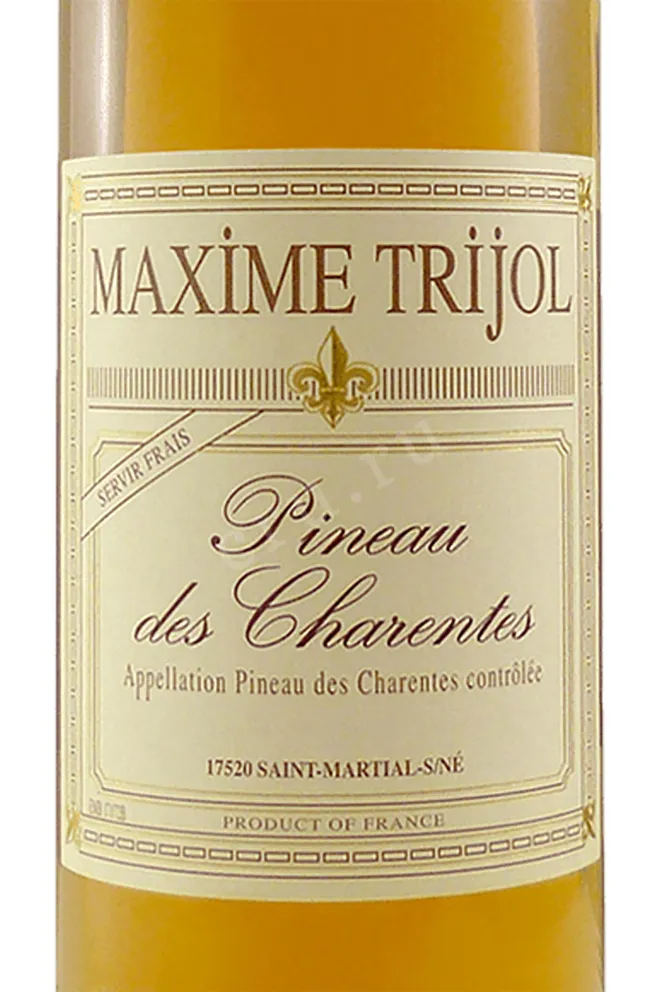 Этикетка Maxime Trijol White 0.75 л