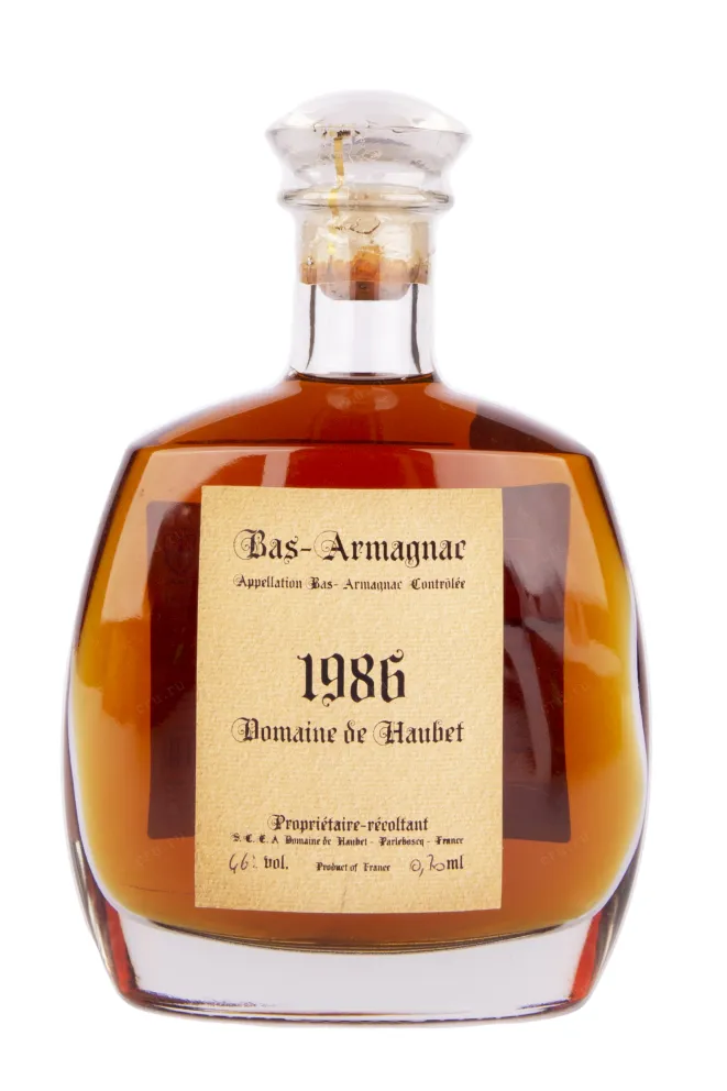 Арманьяк Domaine de Haubet gift box 1986 0.7 л