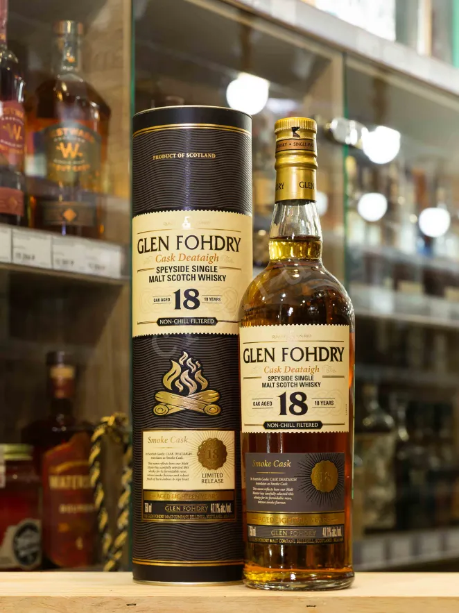 В магазине Крю Профи Glen Fohdry 18 year smoke cask in tube 0.7 л