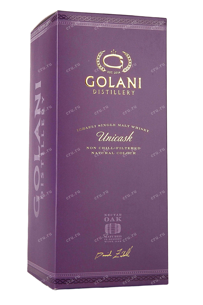 Подарочная коробка Golani Unicask Nectar Oak Single Malt in gift box 0.7 л