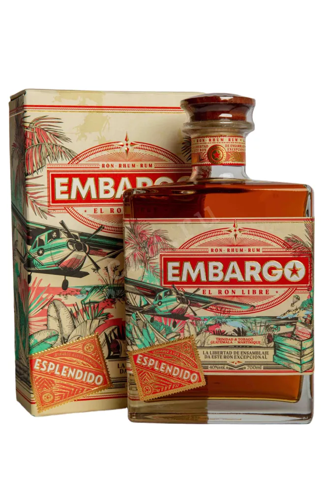 Ром Embargo Anejo Esplendido gift box  0.7 л
