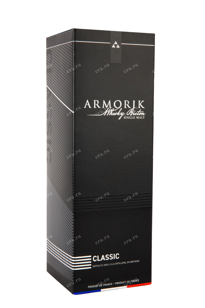 Подарочная упаковка виски Armorik Classic 0,7