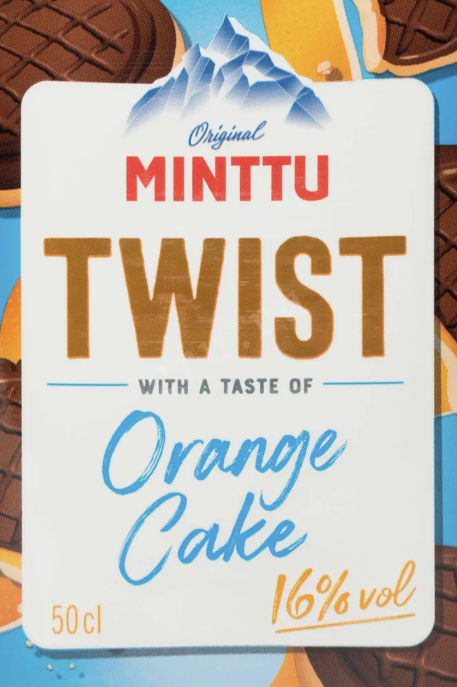 Этикетка Minttu Twist Orange Cake 0.5 л