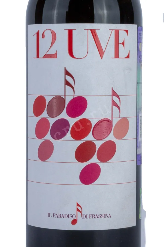 Этикетка 12 UVE Maremma Toscana Rosso 2018 0.75 л