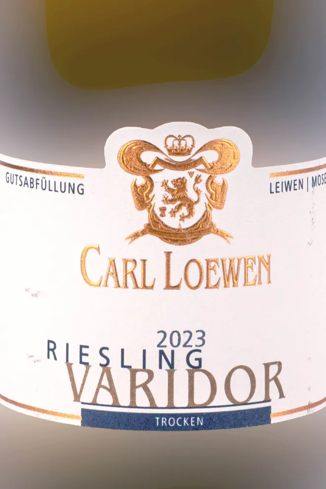 Этикетка Carl Loewen Varidor 2023 0.75 л