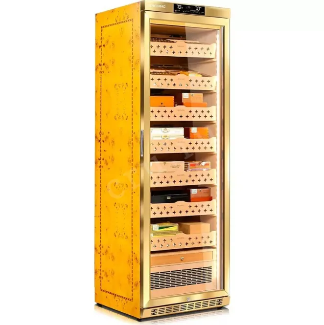 Humidor Refrigerator Raching MON3800A Gold 1500 Cigars
