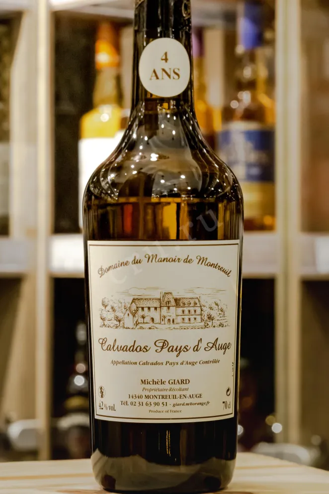 В магазине Крю Профи Domaine du Manoir de Montreuil Calvados Pays dAuge 4 years 0.7 л