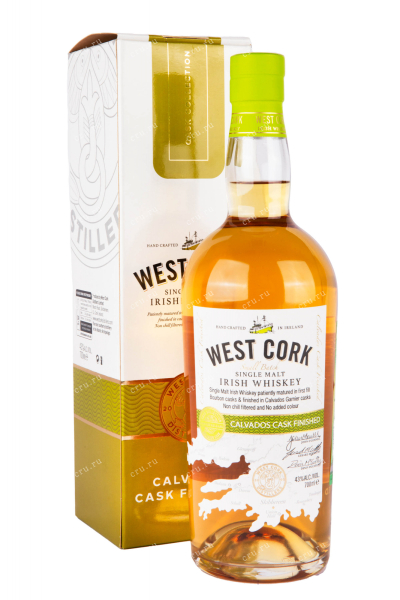 Виски West Cork Small Batch Calvados Cask with gift box  0.7 л